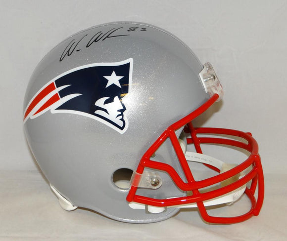 Wes Welker Autographed New England Patriots Full Size Helmet- Fanatics Auth