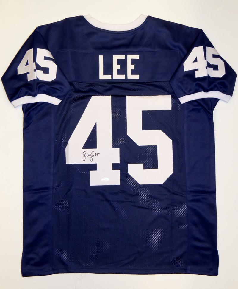 Sean Lee Autographed Blue Pro Style Jersey- JSA Witnessed