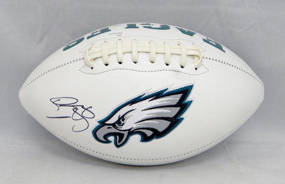Donovan McNabb Autographed Philadelphia Eagles Logo Football- JSA Witnessed Auth