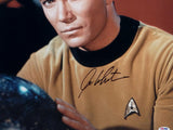 William Shatner Signed Star Trek 16x20 Up Close with Globe *Blk Photo-PSA Auth