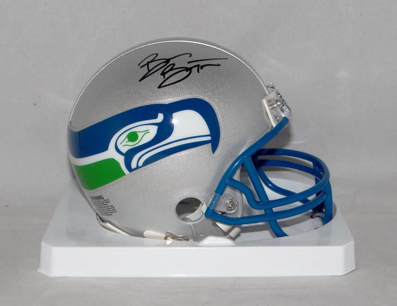 Brian Bosworth Autographed *Black Seattle Seahawks TB Mini Helmet- JSA W Auth