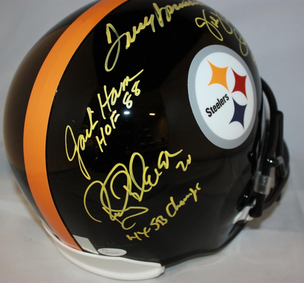 Jack Lambert Autographed/Signed Pittsburgh Steelers F/S Helmet HOF JSA