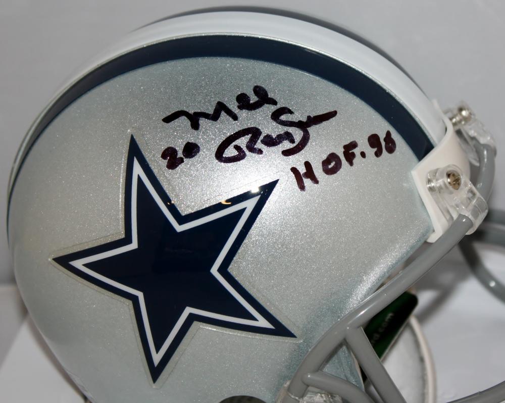 Riddell Mel Renfro Dallas Cowboys Signed Mini Football Helmet