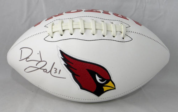 David Johnson Autographed Arizona Cardinals Logo Football- JSA W Auth *Left