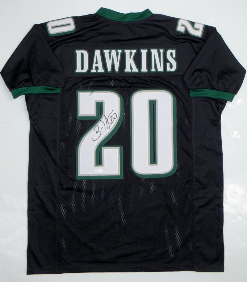 Brian Dawkins Autographed White Pro Style Jersey - Beckett W Hologram – The  Jersey Source