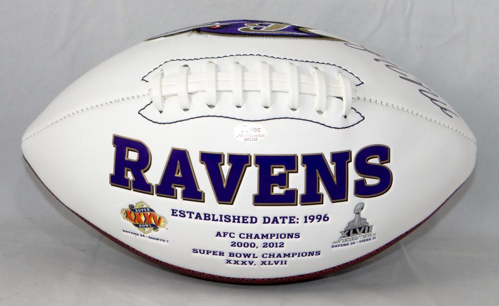 Marlon Humphrey Autographed Baltimore Ravens Logo Football- SGC Auth