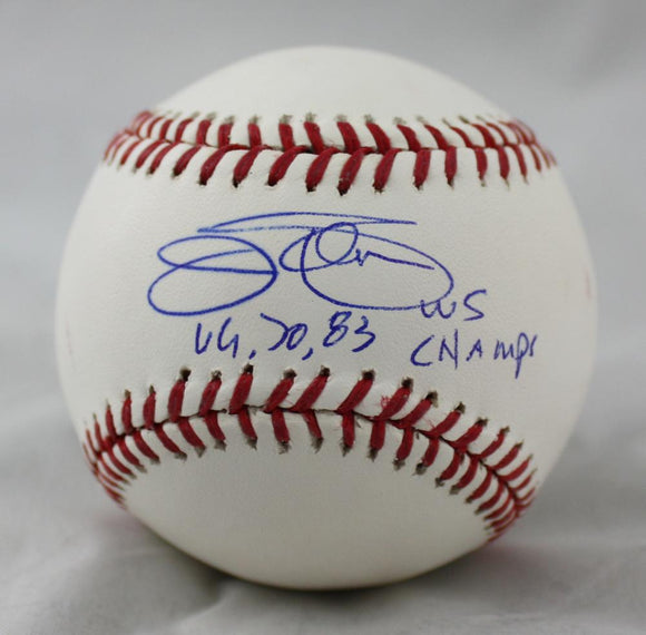 Jim Palmer 66,70,83 WS Champs Autographed Rawlings OML Baseball- JSA Witness Authenticated