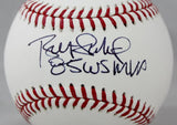 Bret Saberhagen 85 WS MVP Autographed Rawlings OML Baseball- JSA Witness Auth *Black