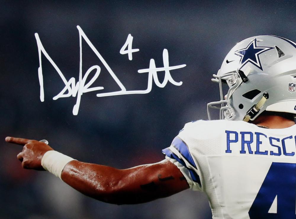 Dak Prescott Dallas Cowboys autographed jersey JSA Witnessed COA