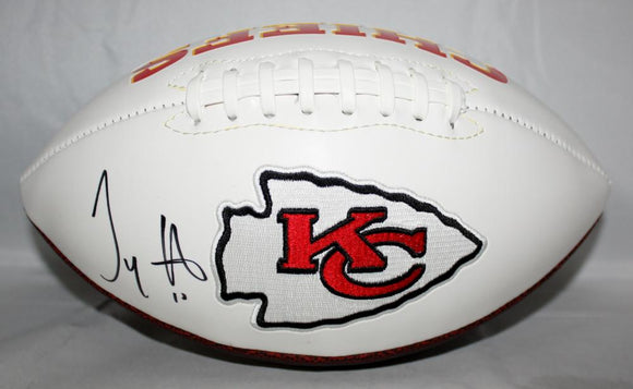 Tyreek Hill Autographed Kansas City Chiefs Logo Football - JSA W Auth