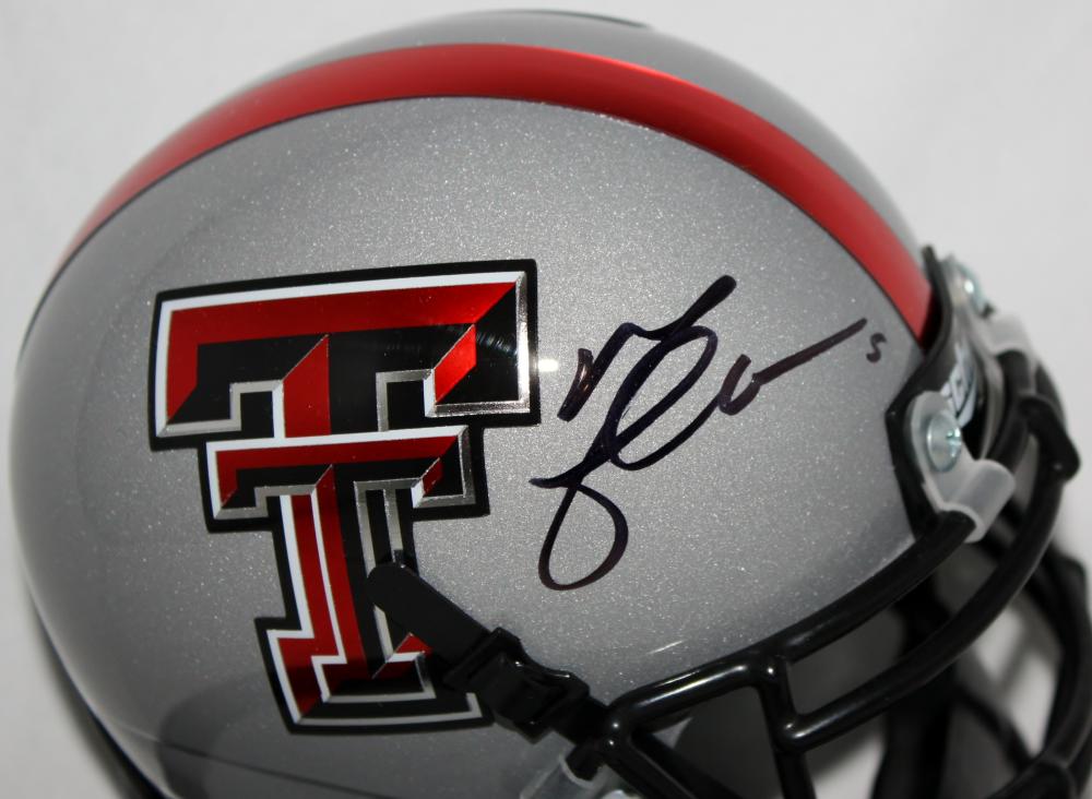 Michael Crabtree Signed Texas Tech Red Raiders Jersey (JSA COA)