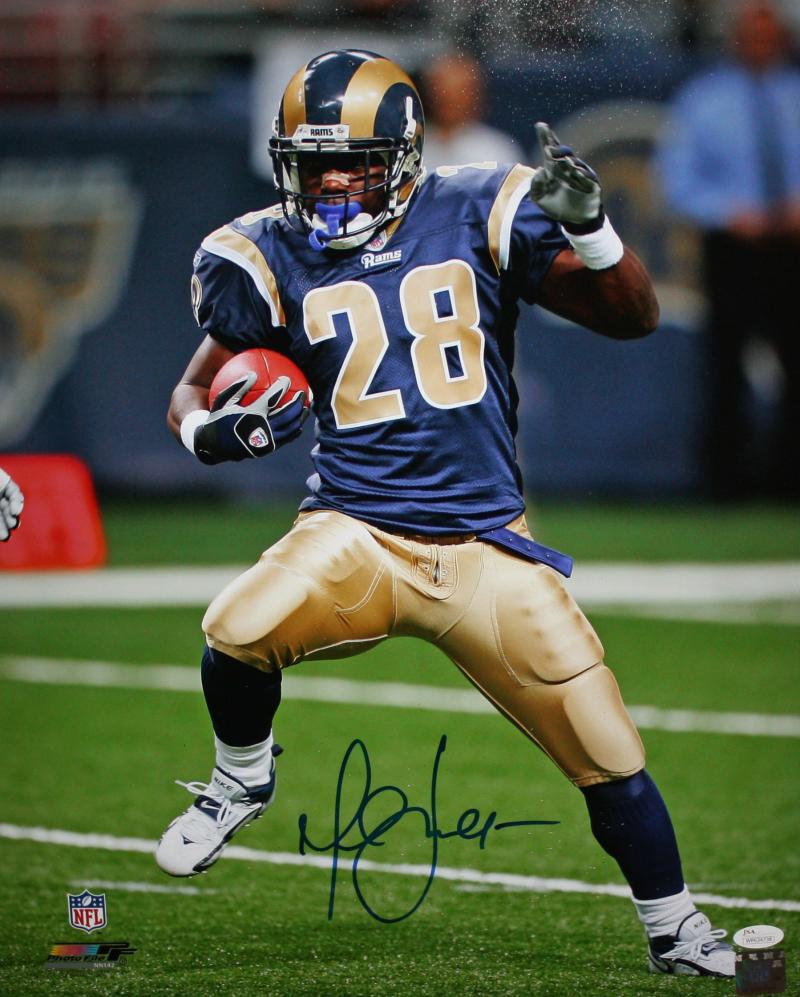 MARSHALL FAULK AUTOGRAPHED ST. LOUIS RAMS JERSEY