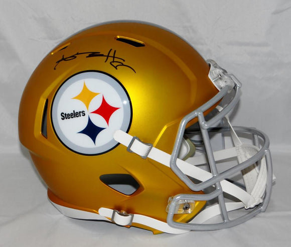 Antonio Brown Autographed Pittsburgh Steelers Blaze Speed F/S Helmet- JSA W Auth