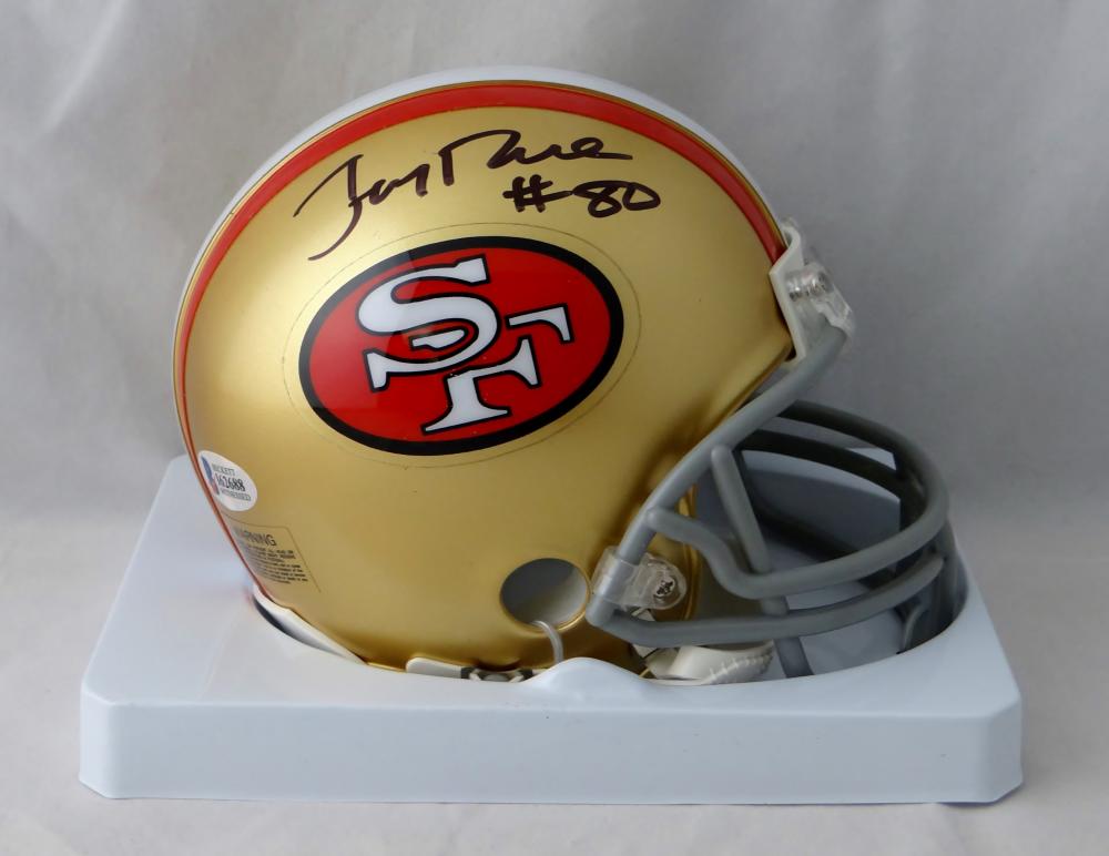 Jerry Rice Signed Autographed San Francisco 49ers Riddell Mini Helmet  Beckett