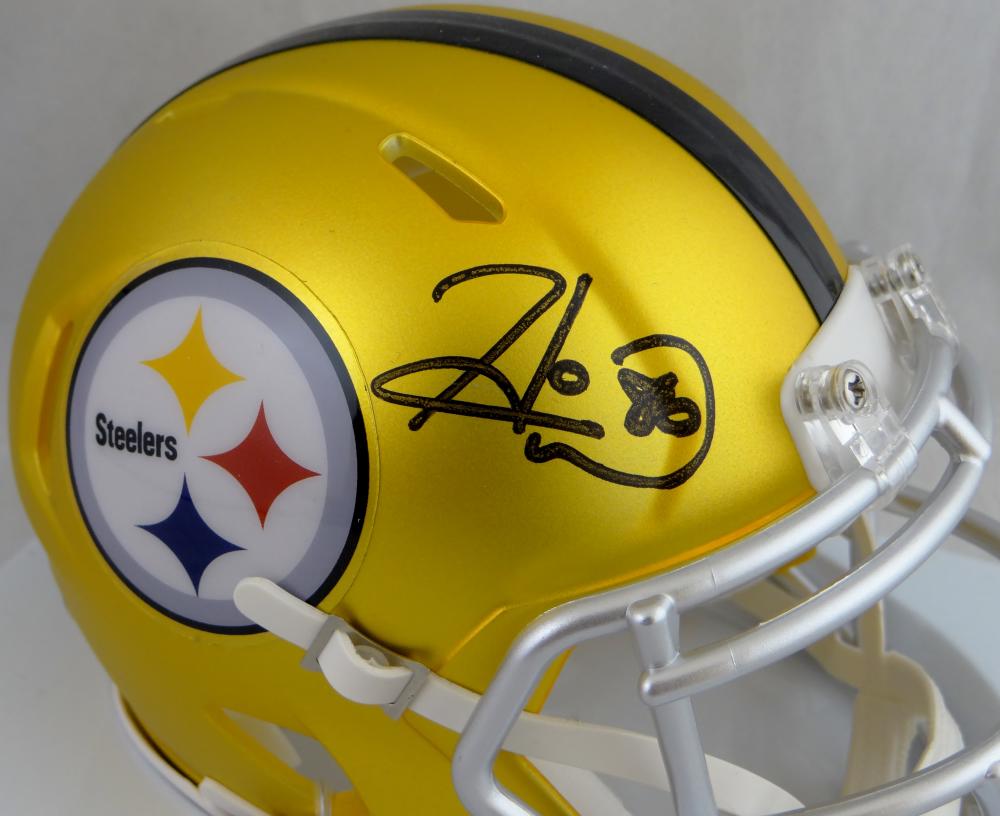 Hines Ward Autographed Pittsburgh Steelers Blaze Mini Helmet- JSA W  Authenticated