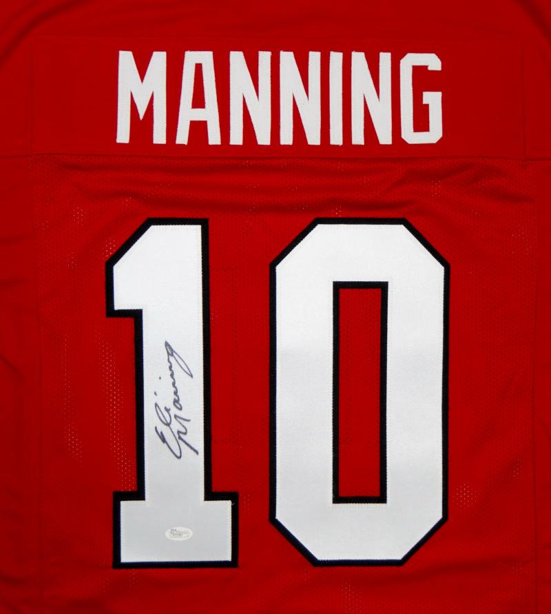 Eli manning autographed outlet jersey