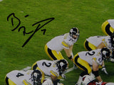 Ben Roethlisberger Signed 8x10 Steelers Vs Cardinals PF Photo- JSA Auth *Black