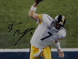 Ben Roethlisberger Signed Steelers 8x10 Spiking Ball SB XL PF Photo- JSA Auth *Blk