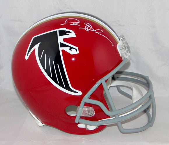 Deion Sanders Autographed F/S Atlanta Falcons 66-69 TB Helmet- JSA W Auth *White