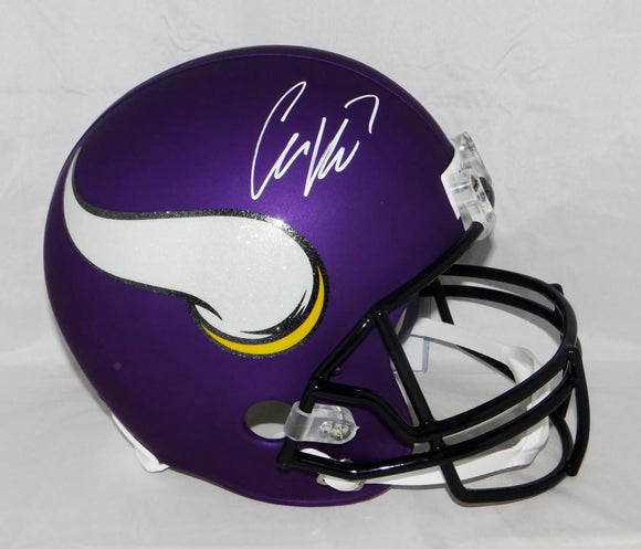 Case Keenum Autographed Full Size Minnesota Vikings Helmet- JSA W Auth *White