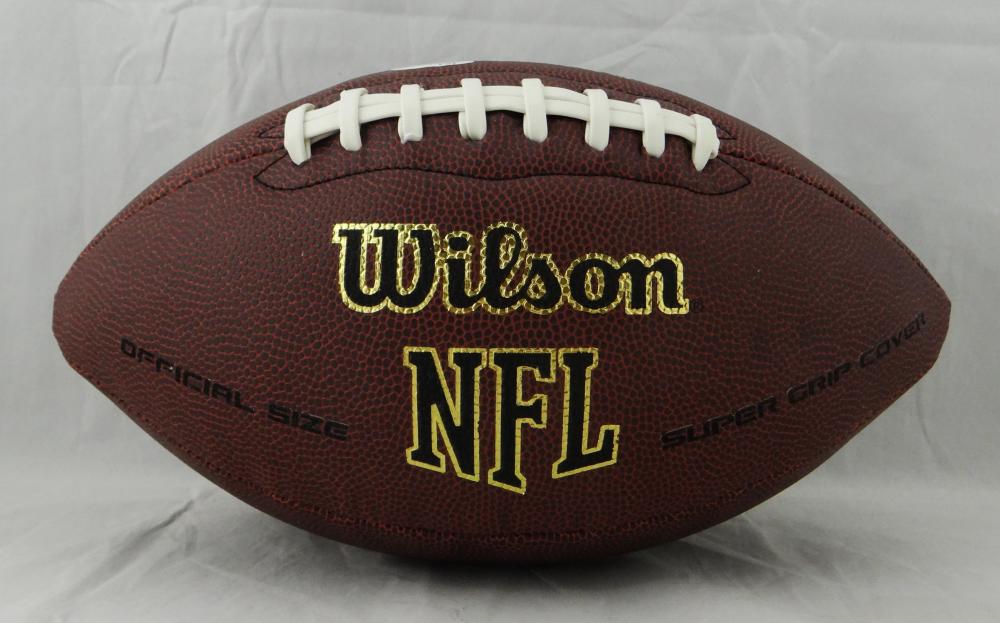 Deion Sanders Autographed Wilson Super Grip Football - Beckett Witness –  The Jersey Source