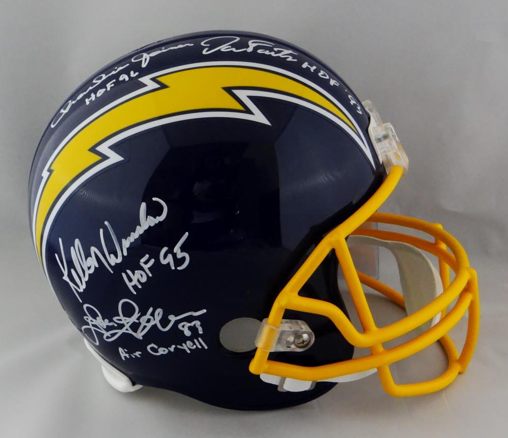 Dan Fouts Autograph Chargers Full Size Helmet – Great Moments Sports Cards