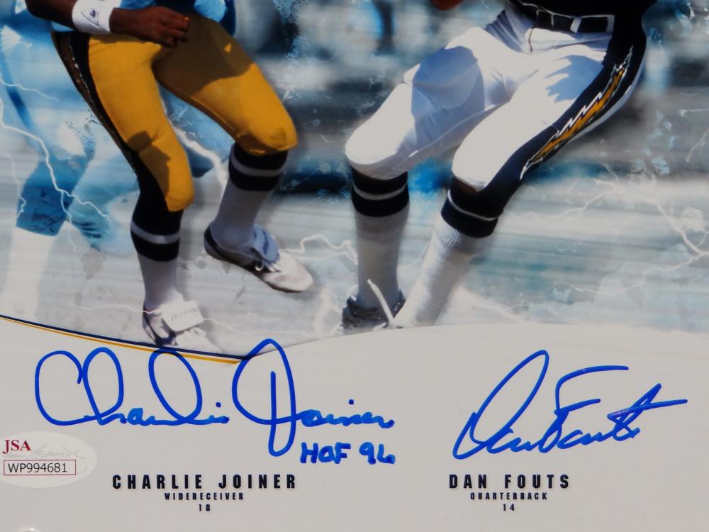 Charlie Joiner Autographed Signed San Diego Chargers 8x10 Blue