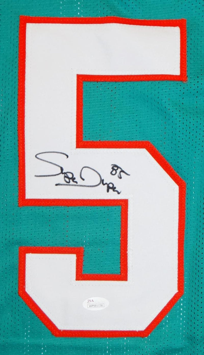 Mark Duper Autographed Teal Pro Style Jersey with JSA Witness Auth *5 – The  Jersey Source