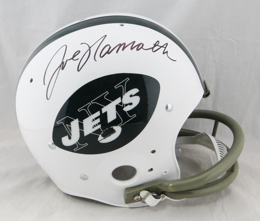 Nick Mangold Signed New York Jets Throwback 1965-77 Speed Mini Football  Helmet (JSA)