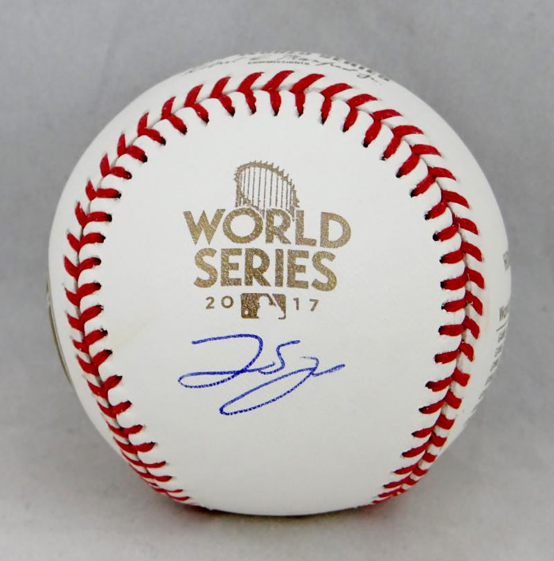 George Springer Autographed World Series Rawlings OML Baseball - Beckett  Auth