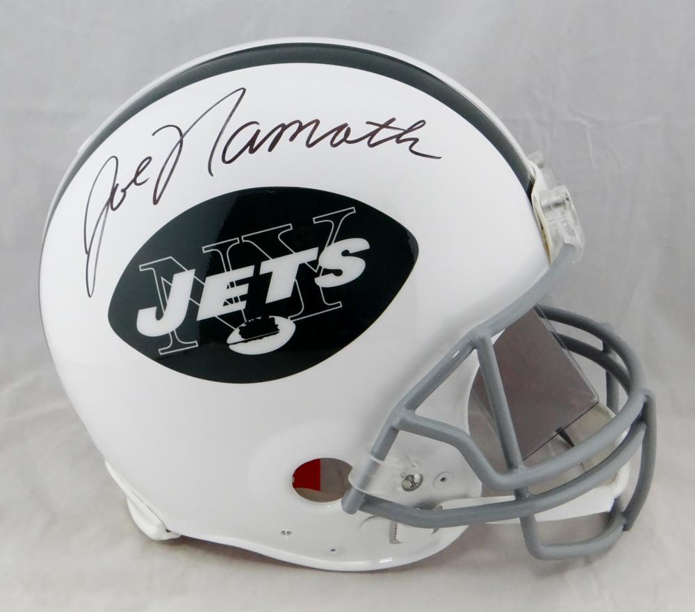 Joe Namath New York Jets Autographed Riddell 1965-1977