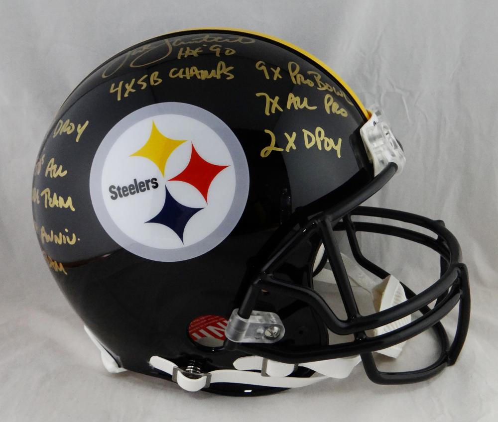 Jack Lambert Signed Pittsburgh Steelers F/S ProLine Helmet w/ Stats- J –  The Jersey Source