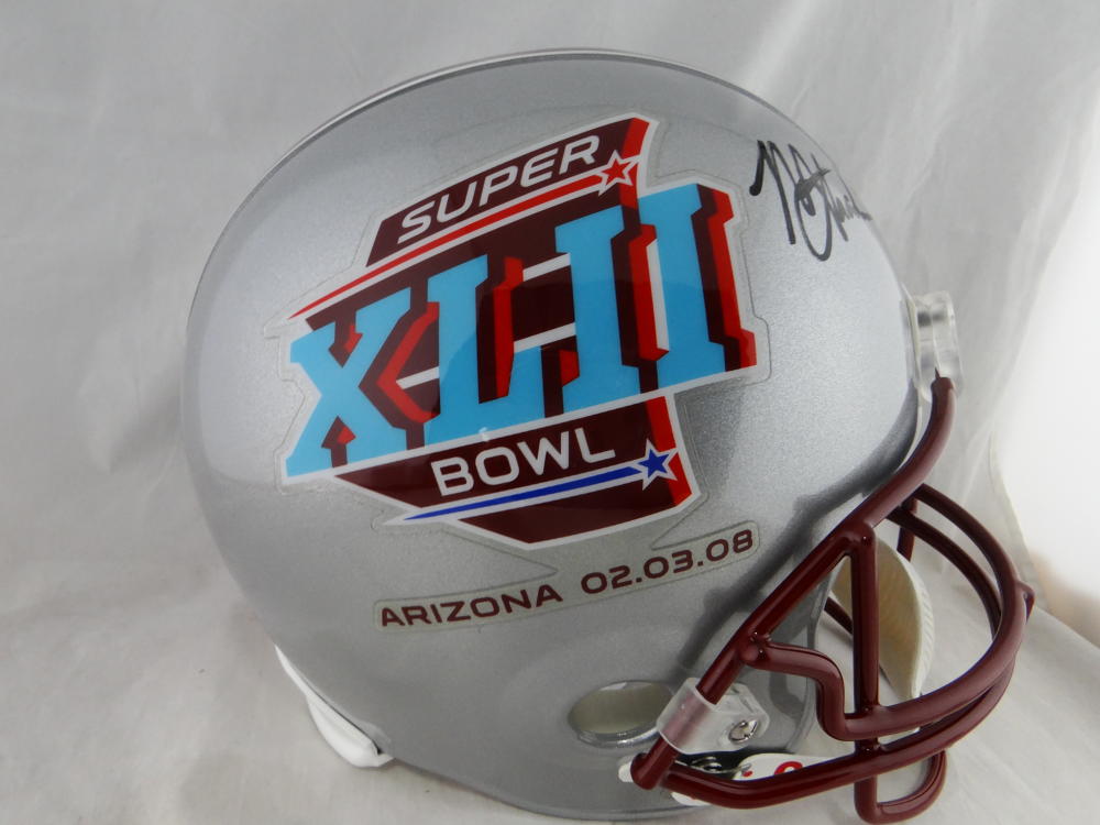 Michael Strahan New York Giants Autographed Super Bowl XLII Football