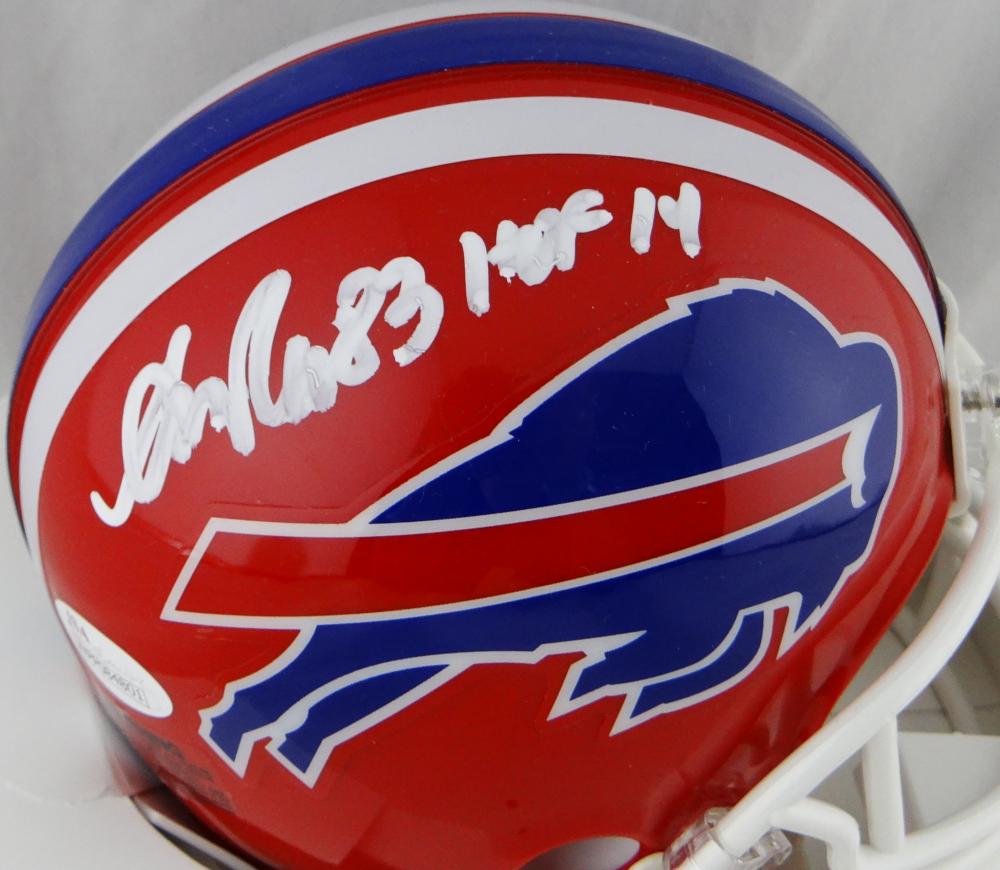 Andre Reed Signed Buffalo Bills T/B Riddell Mini Helmet // HOF'14