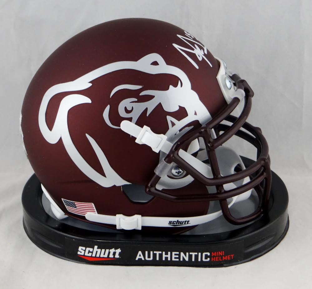 Dak Prescott Signed Miss State F/S Authentic Schutt Bulldog Helmet