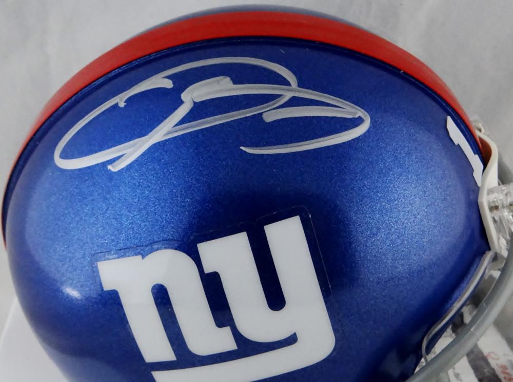 Odell Beckham Jr Signed NY Giants Mini Helmet Autograph JSA