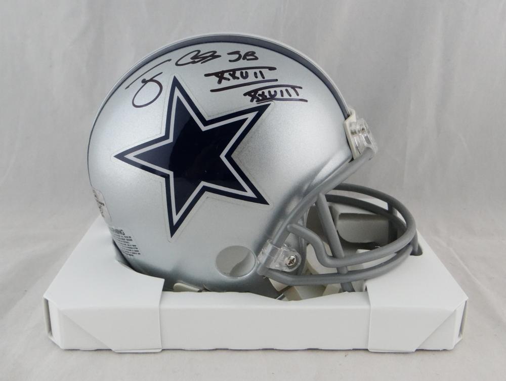 Tony Casillas Autographed Dallas Cowboys Mini Helmet w/ Insc