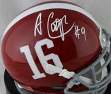 Amari Cooper Autographed Alabama Schutt #16 Mini Helmet- JSA Witness Auth *White