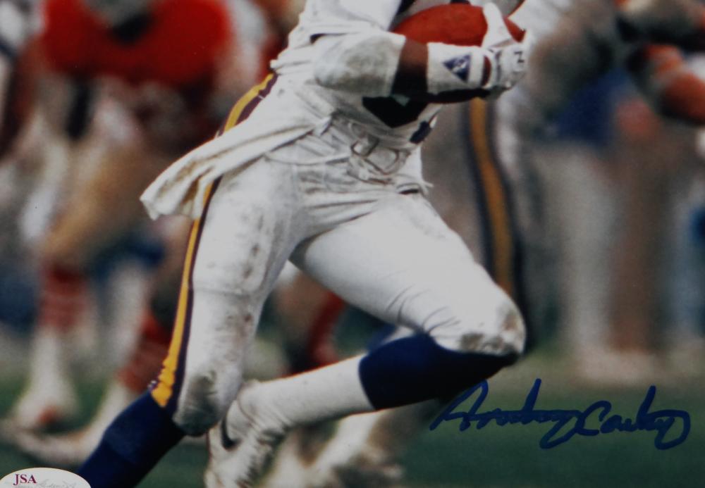 ANTHONY CARTER MINNESOTA VIKINGS SIGNED AUTOGRAPHED 8X10 PHOTO at