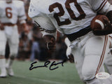 Earl Campbell Autographed Texas Longhorns 8x10 White Jersey Photo- JSA W Auth *Blk