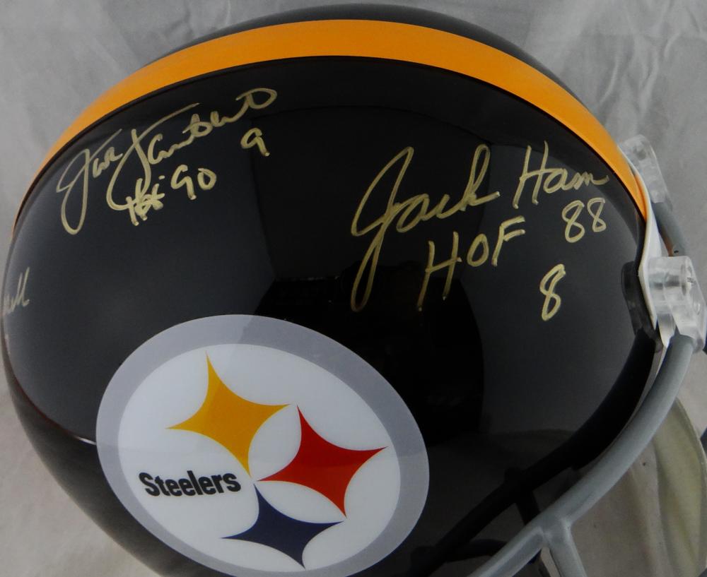 Pittsburgh Steelers Jack Ham Autographed Flash Mini Helmet JSA