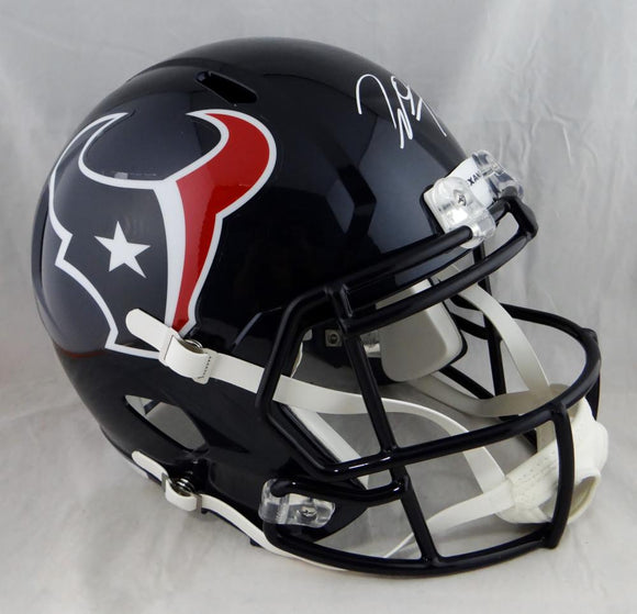 Will Fuller Autographed Houston Texans Full Size Speed Helmet-JSA Witnessed Auth *White