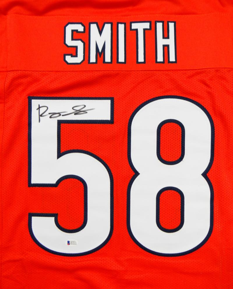 Roquan Smith Authentic Signed White Pro Style Jersey Autographed