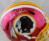 Alex Smith Autographed Washington Redskins F/S Chrome Helmet - Beckett Auth *White