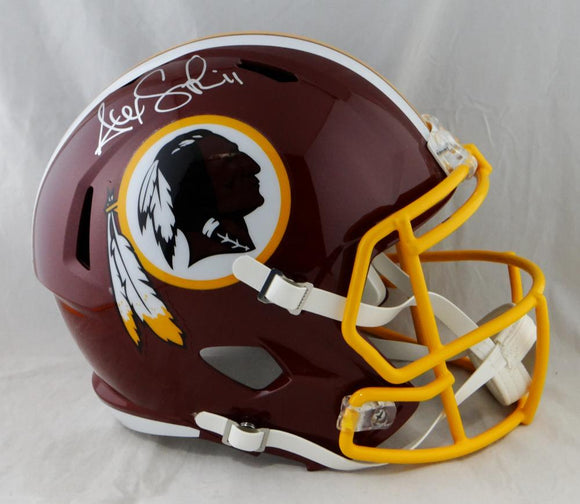 Alex Smith Autographed Washington Redskins F/S Speed Helmet - Beckett Auth