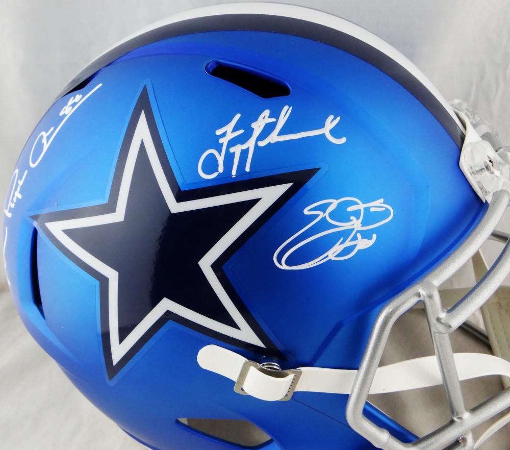 Emmitt Smith Autographed F/S Dallas Cowboys Speed Authentic Helmet w/ – The  Jersey Source