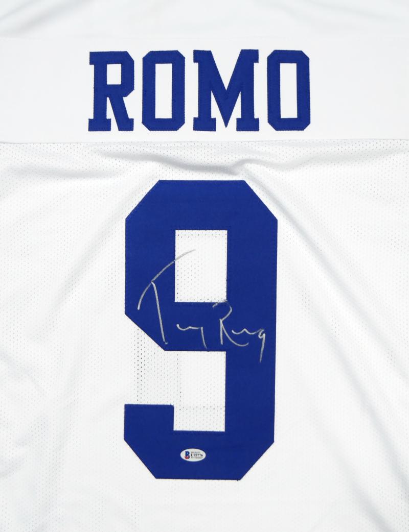 Signed tony best sale romo jersey