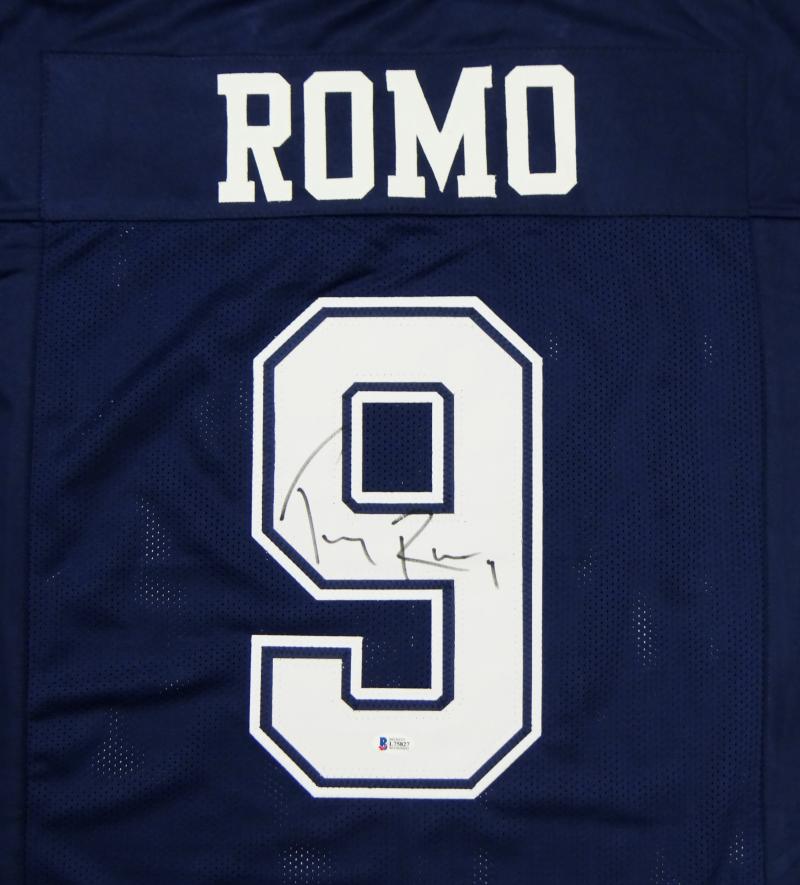 Tony Romo Autographed White Pro Style Jersey - Beckett W Auth