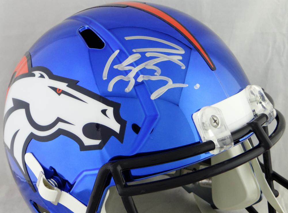 Peyton Manning Autographed Denver Broncos Chrome Replica Full-Size