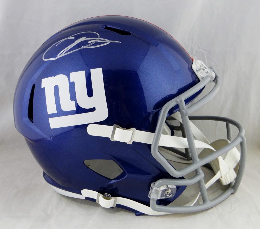 Autographed Odell Beckham Jr. N.Y. Giants Full Size Helmet -  in 2023